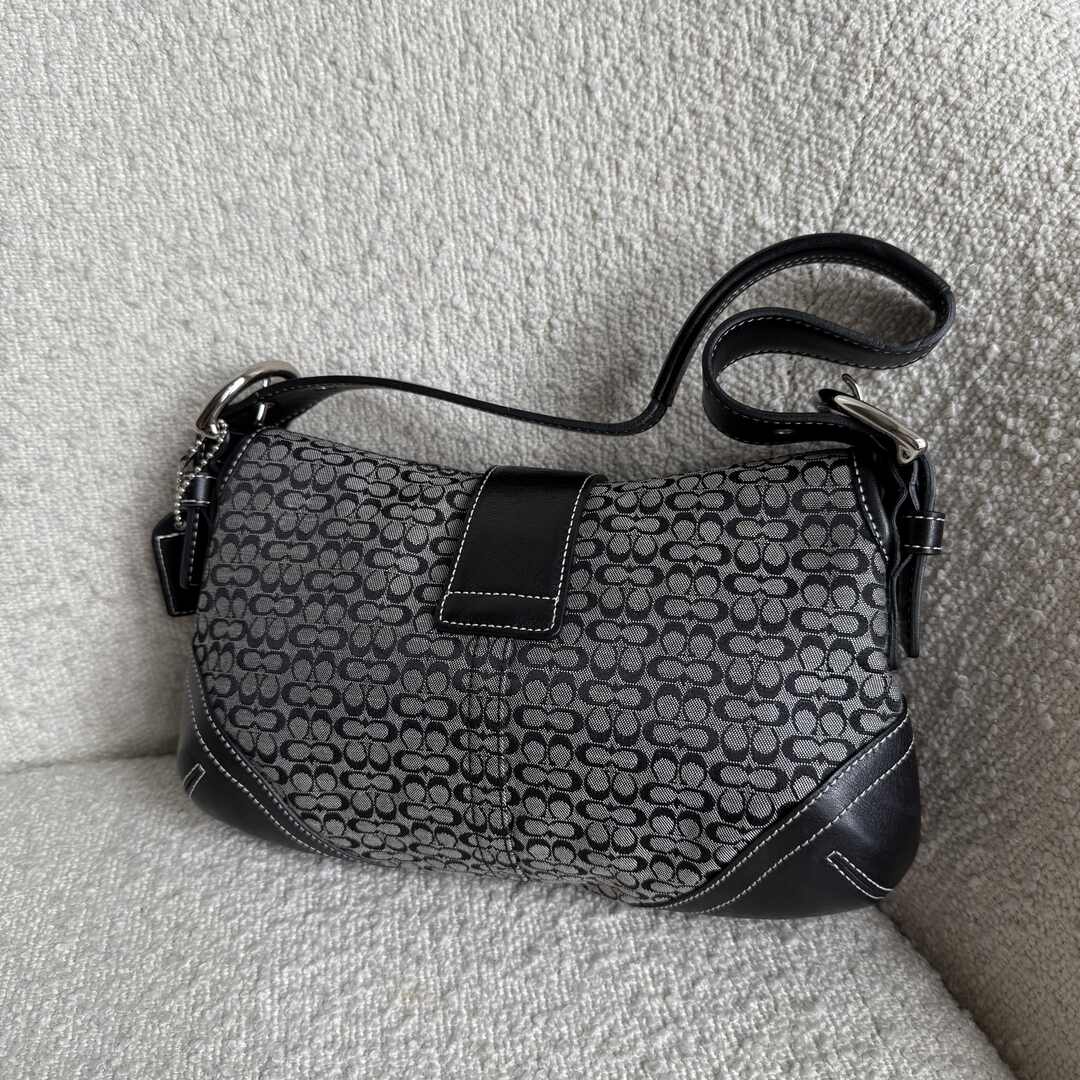 Coach Mini Signature Soho Black Shoulder Bag
