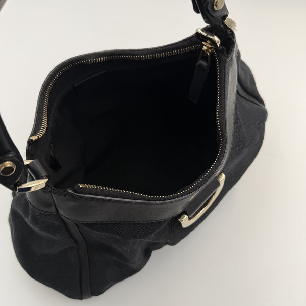 Gucci GG Canvas Abbey Black Shoulder Bag
