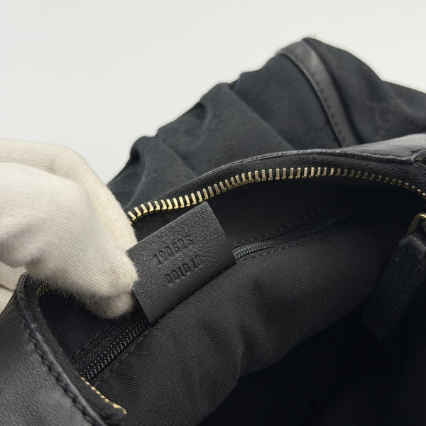 Gucci GG Canvas Abbey Black Shoulder Bag