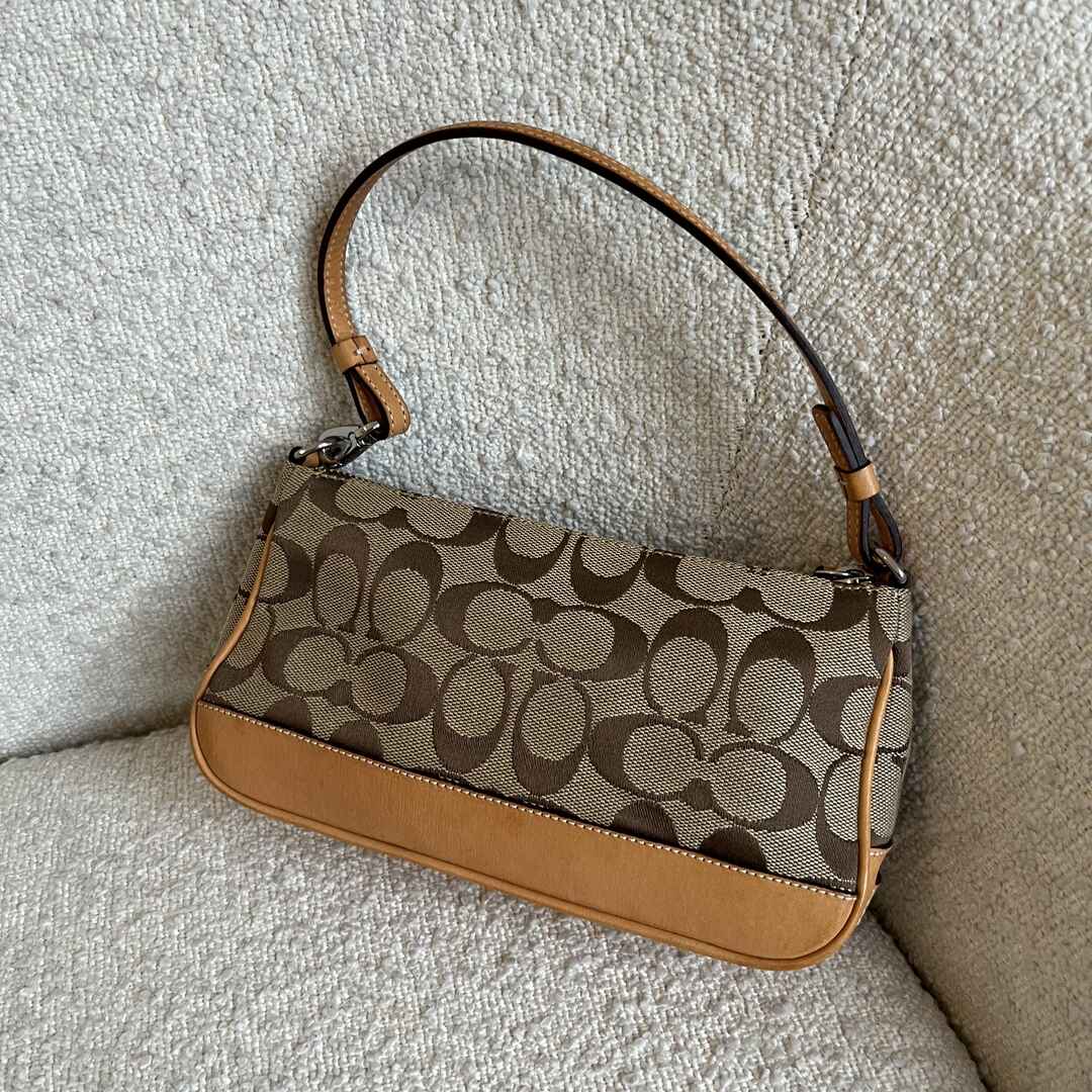 Coach Signature Demi Tan Shoulder Bag