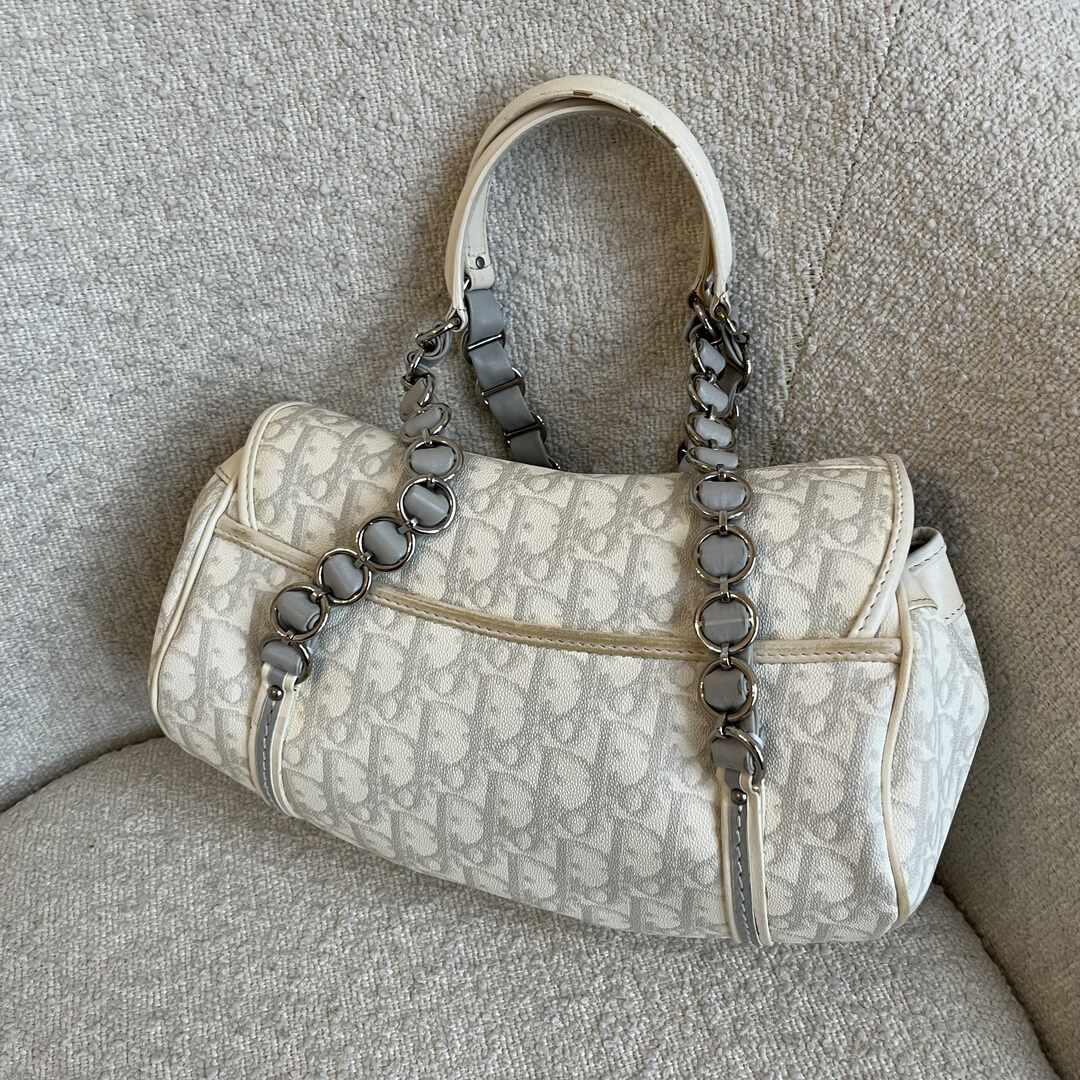 Dior Romantique Trotter White Shoulder Bag