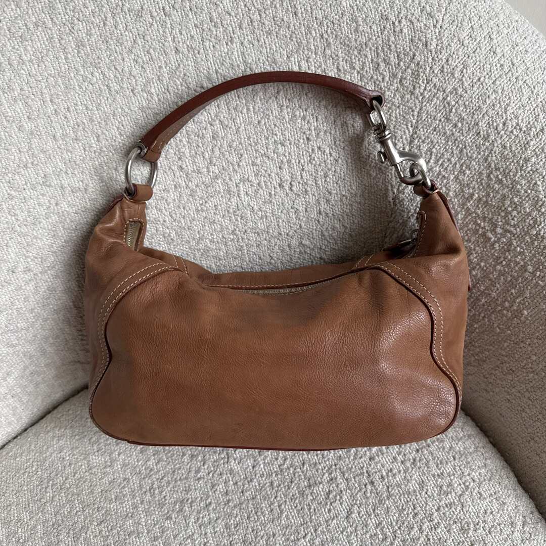 RARE Miu Miu Pocket Leather Brown Shoulder Bag
