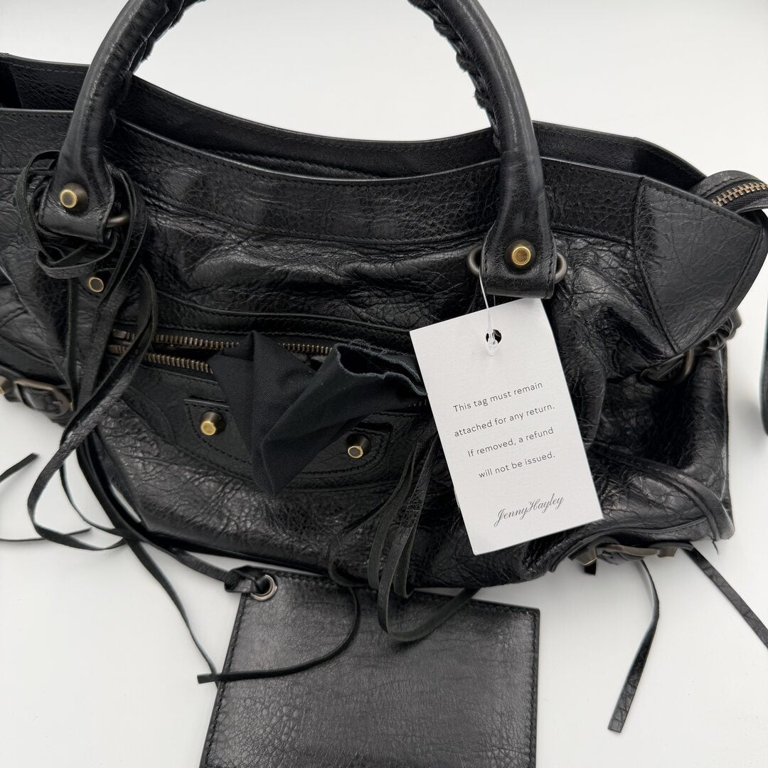 2014 Balenciaga City Leather Black Handbag