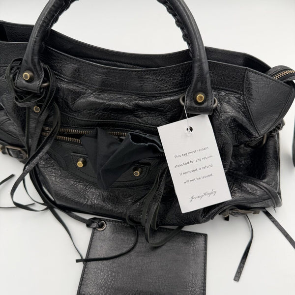 2014 Balenciaga City Leather Black Handbag