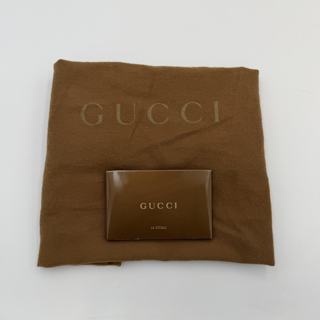 Gucci Guccissima Abbey Leather Black Shoulder Bag