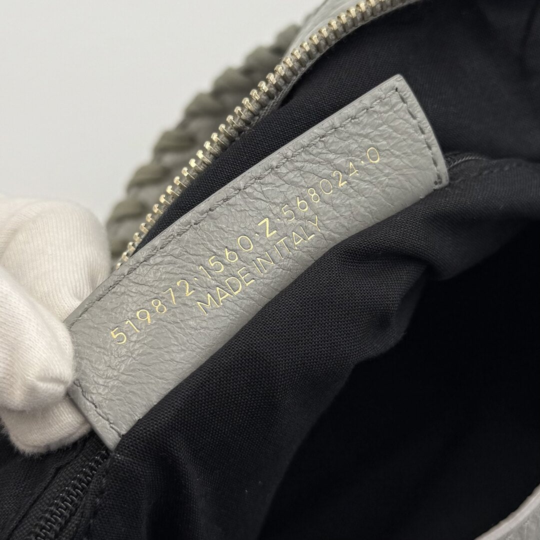 2015 Balenciaga The Town Grey Leather Bag