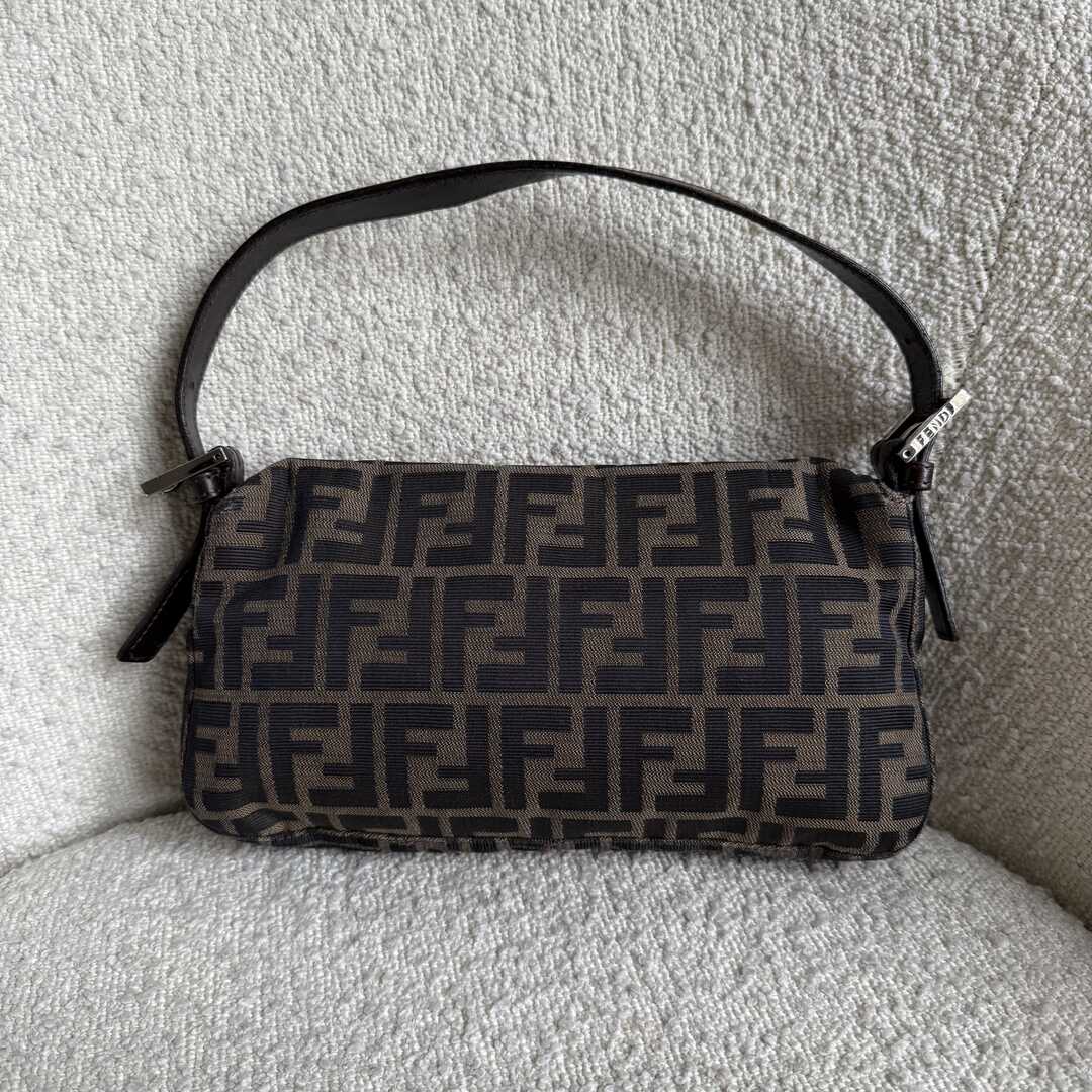 Fendi Mamma Baguette Zucca Shoulder Bag