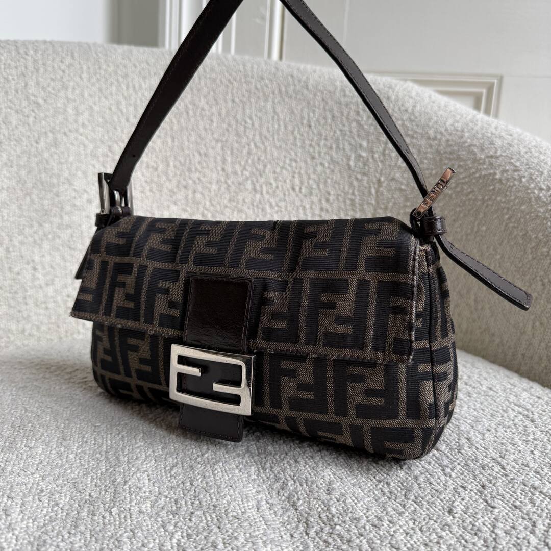 Fendi Mamma Baguette Zucca Shoulder Bag