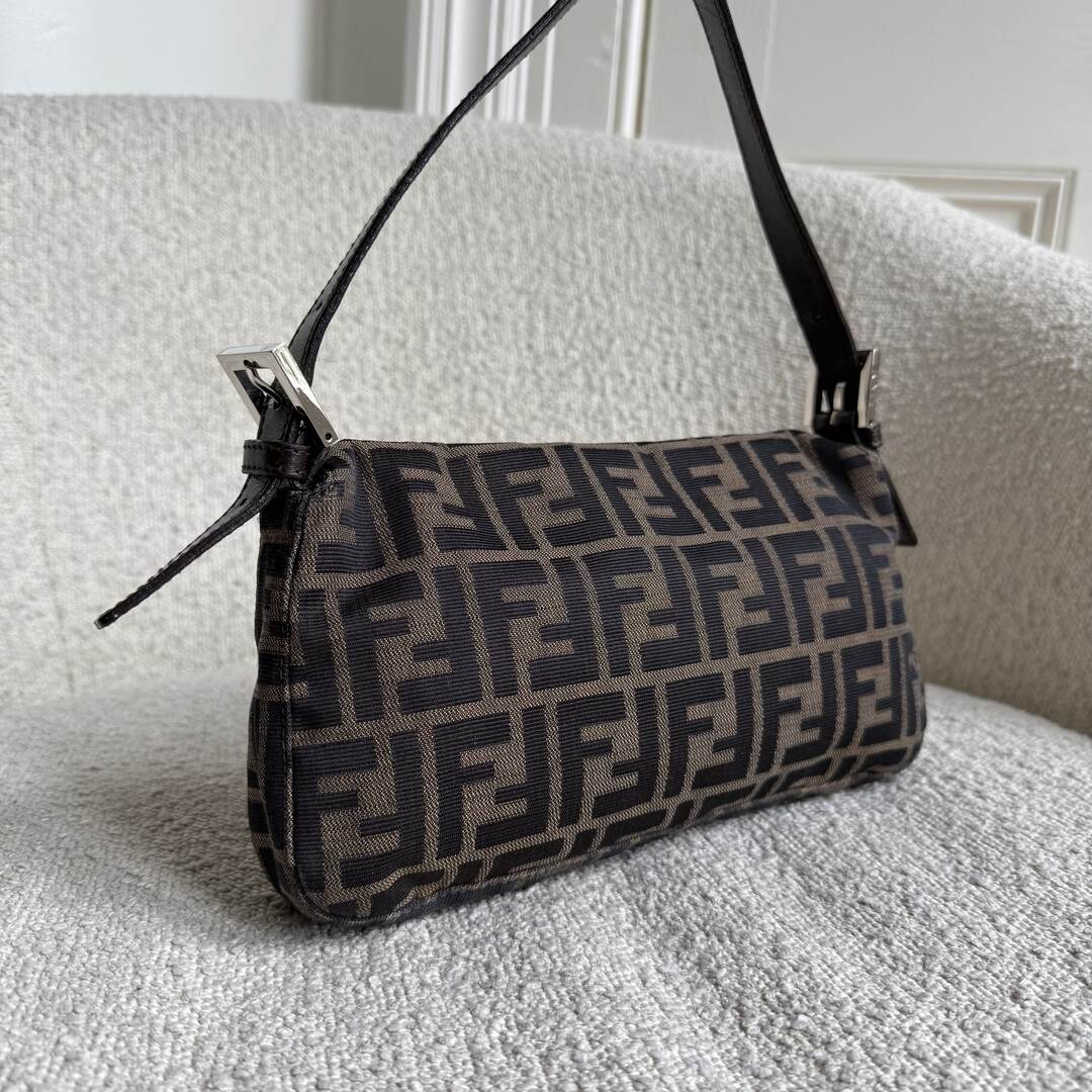 Fendi Mamma Baguette Zucca Shoulder Bag