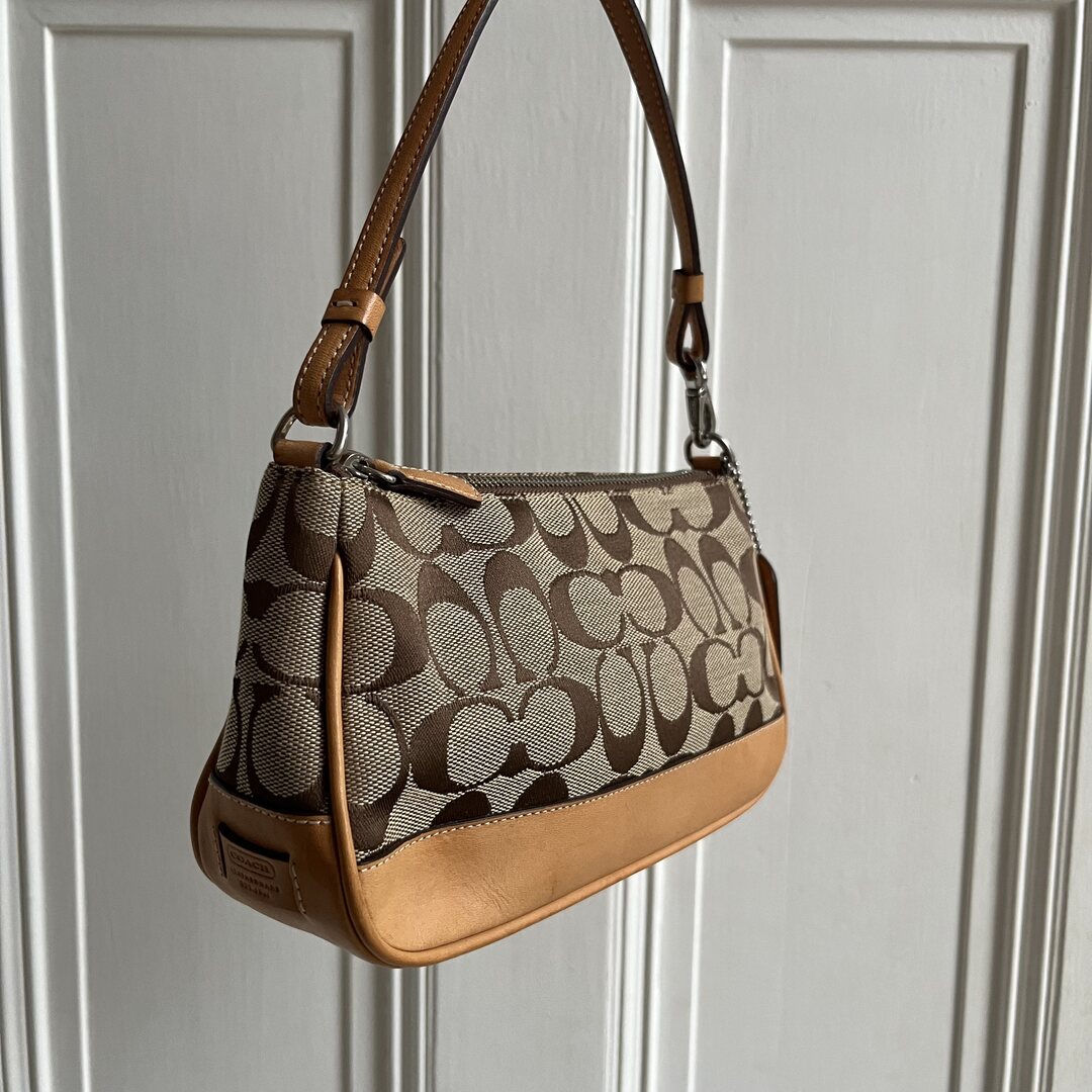 Coach Signature Demi Tan Shoulder Bag