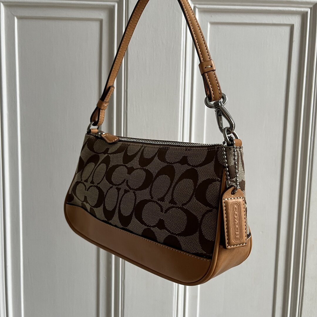 Coach Signature Demi Tan Shoulder Bag