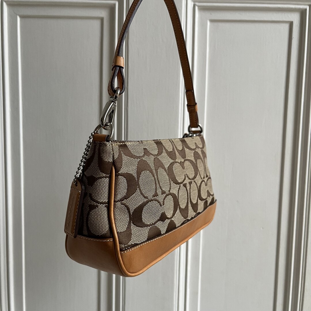 Coach Signature Demi Tan Shoulder Bag