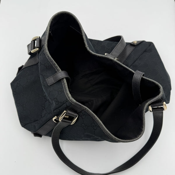 Gucci GG Canvas Abbey Black Tote Bag