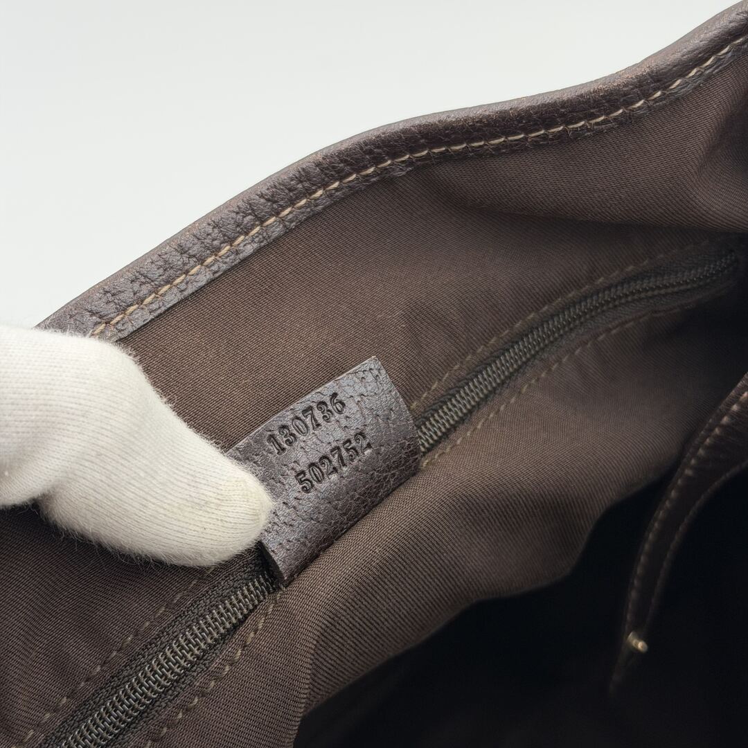 Gucci GG Canvas Abbey Brown Tote Bag