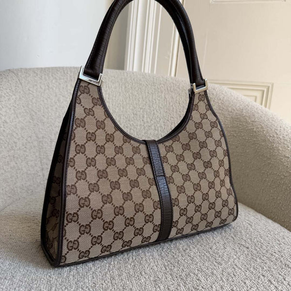Gucci GG Canvas Jackie Brown Shoulder Bag