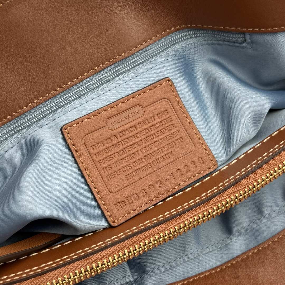 Coach Patchwork Signature Denim Shoulder Bag