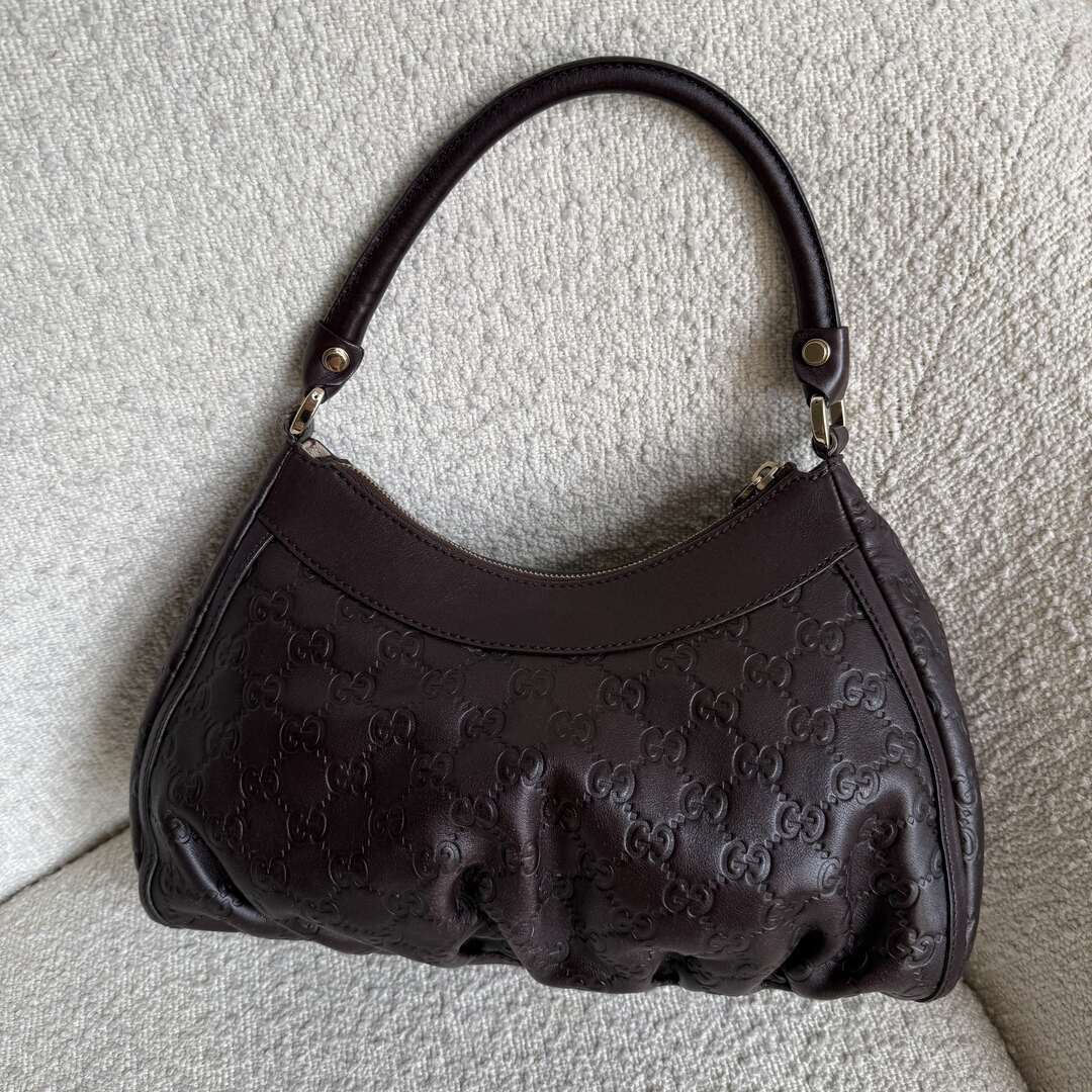 Gucci Guccissima Abbey Brown Shoulder Bag
