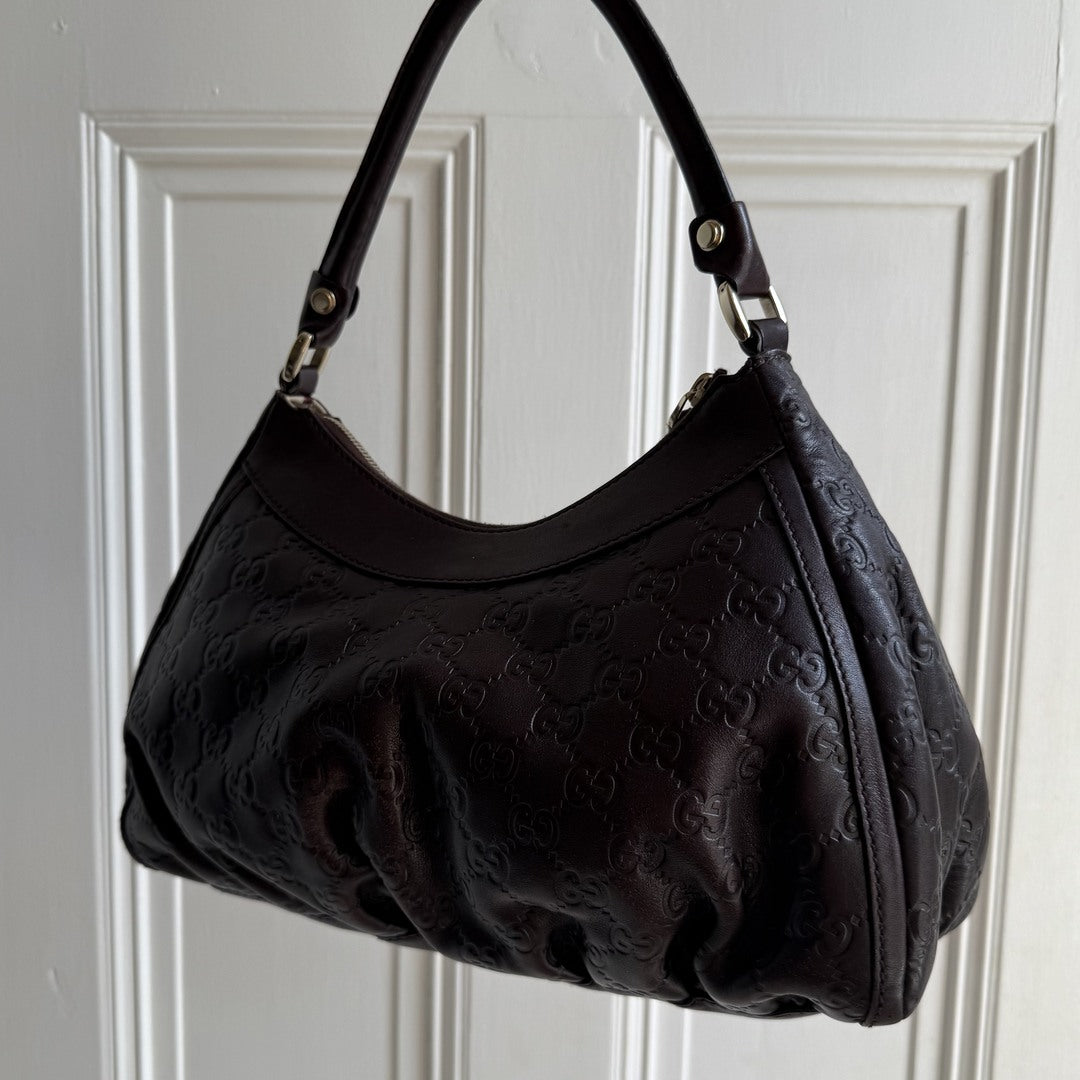 Gucci Guccissima Abbey Brown Shoulder Bag