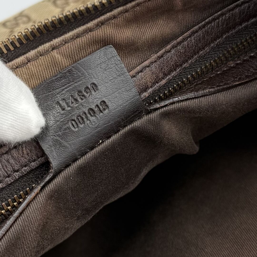 Gucci GG Canvas Horsebit Brown Shoulder Bag
