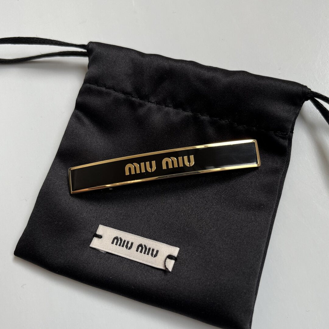 Miu Miu Enameled Metal Hair Clip