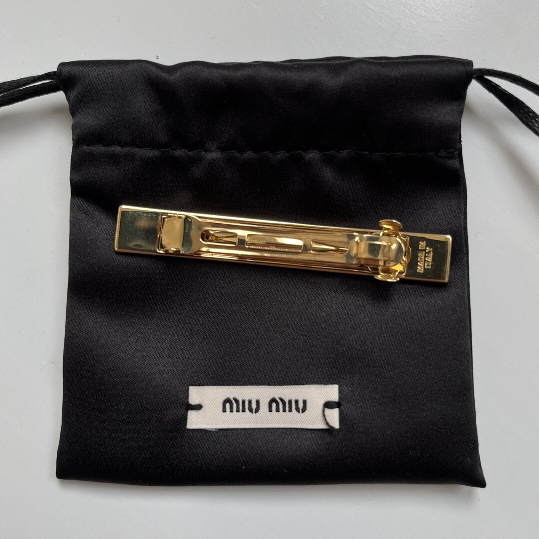 Miu Miu Enameled Metal Hair Clip