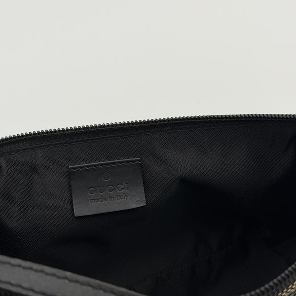 Gucci GG Monogram Black Boat Pochette Handbag