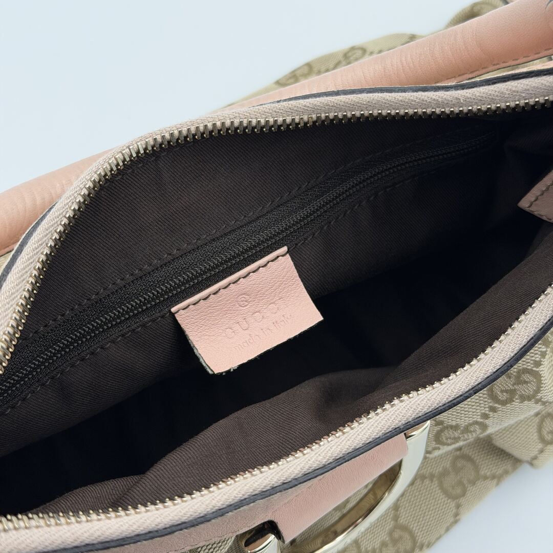 Gucci GG Canvas Abbey Pink Shoulder Bag