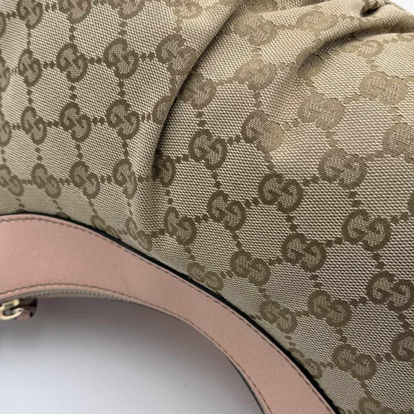 Gucci GG Canvas Abbey Pink Shoulder Bag