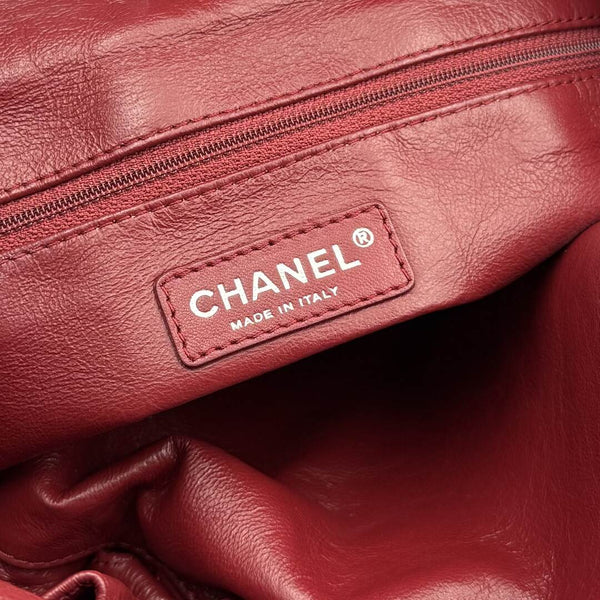 2009 Chanel CC Patent Leather Black Chain Tote Bag