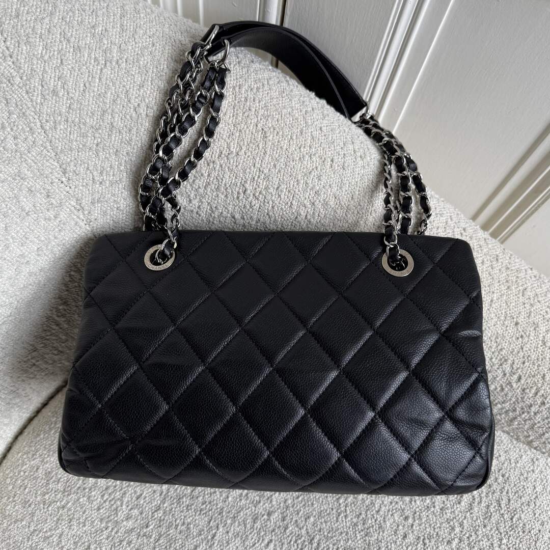 2011 Chanel CC Matelasse Timeless Black Chain Shoulder Bag