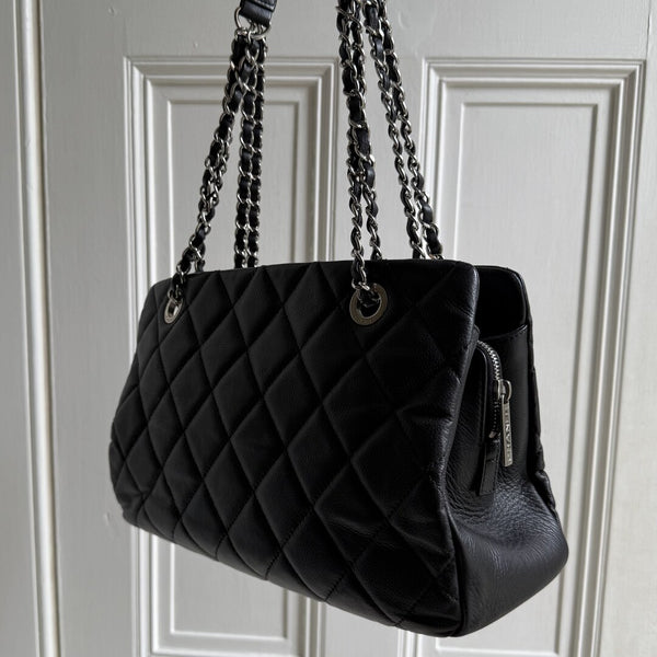 2011 Chanel CC Matelasse Timeless Black Chain Shoulder Bag