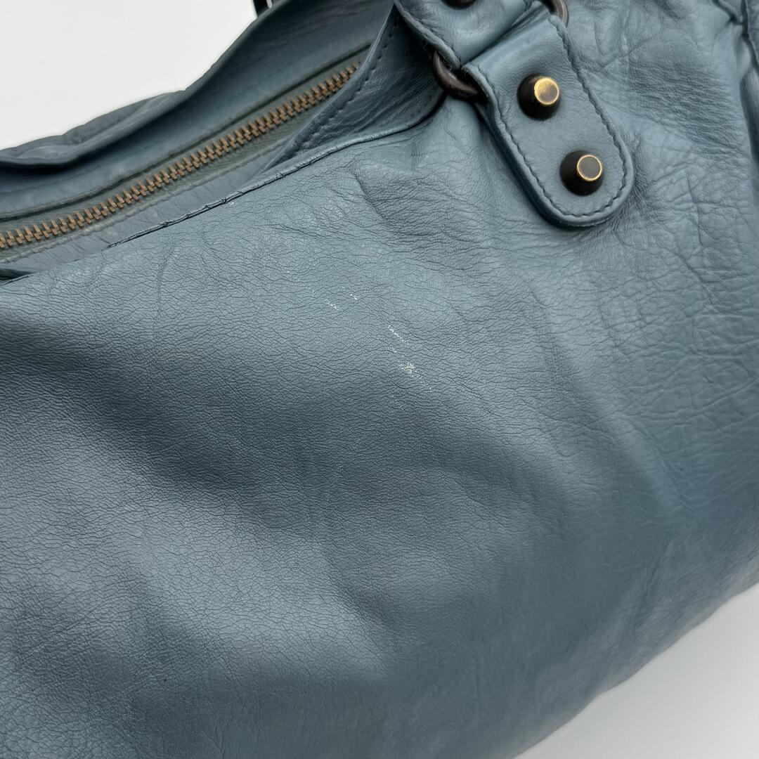 2009 Balenciaga The City Leather Blue Handbag