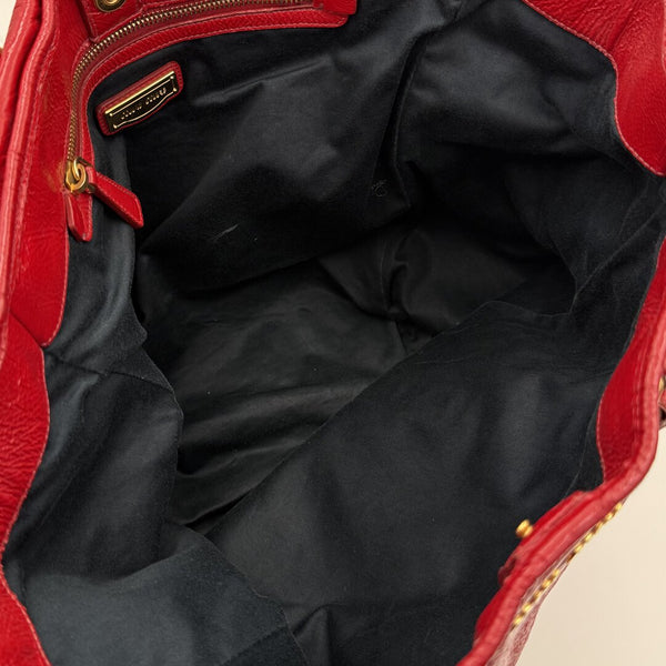 Miu Miu Leather Red Tote Bag