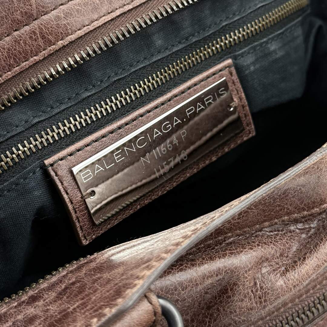 2010 Balenciaga City Leather Brown Handbag