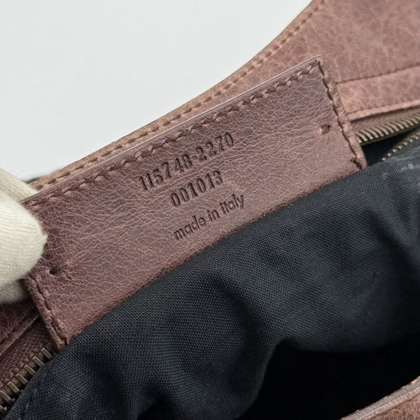 2010 Balenciaga City Leather Brown Handbag