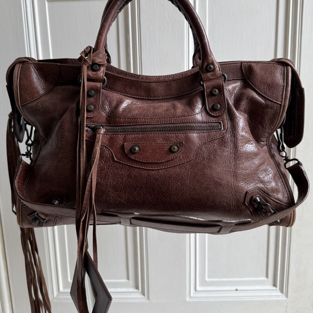 2010 Balenciaga City Leather Brown Handbag
