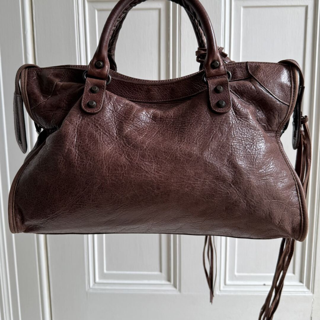 2010 Balenciaga City Leather Brown Handbag