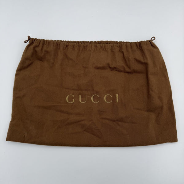 Gucci Guccissima Abbey Leather Black Shoulder Bag