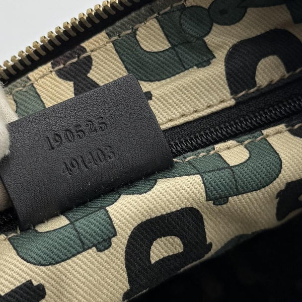 Gucci Guccissima Abbey Leather Black Shoulder Bag