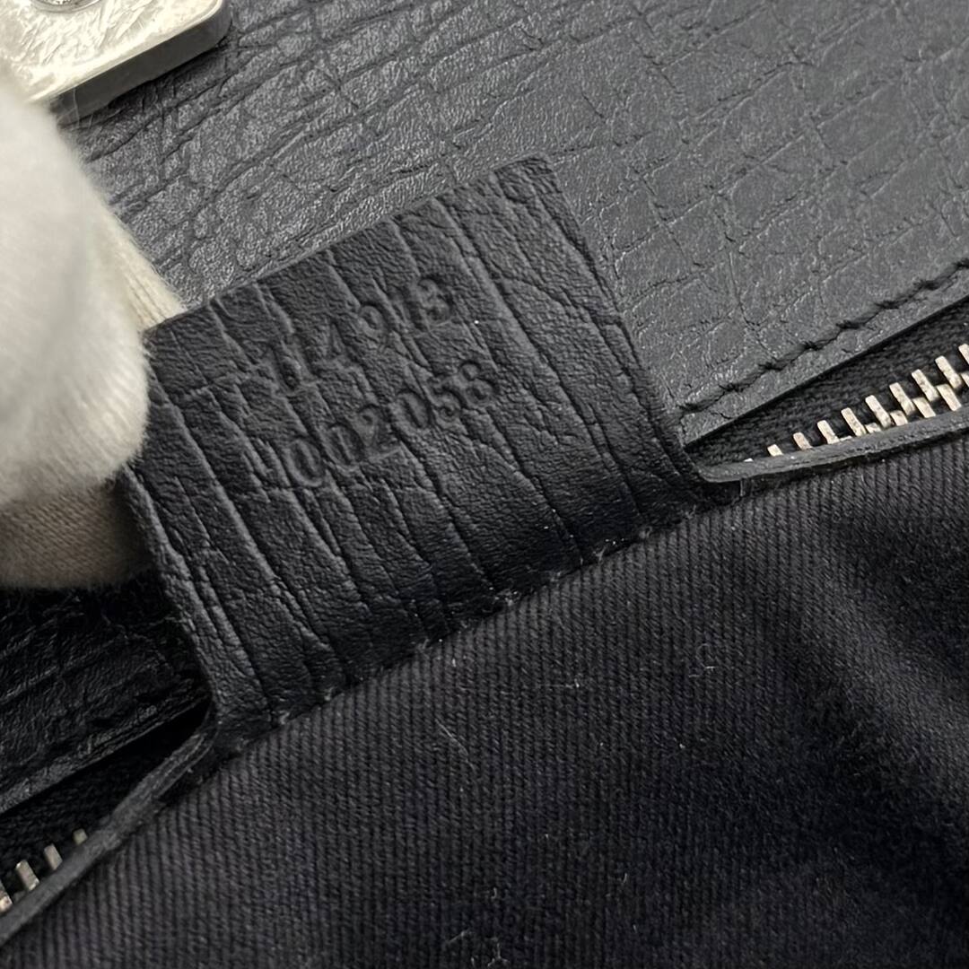Gucci GG Canvas Horsebit Black Shoulder Bag