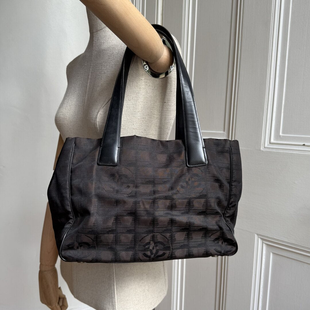 2004 Chanel CC Travel Line Black Mini Tote Bag