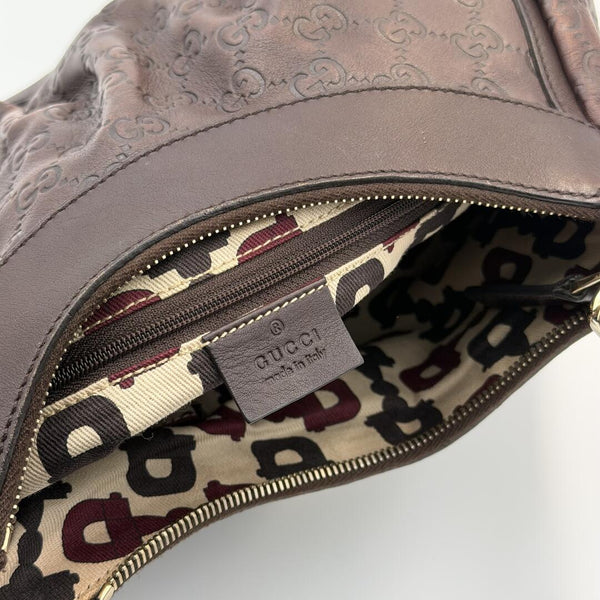 Gucci Guccissima Abbey Brown Shoulder Bag