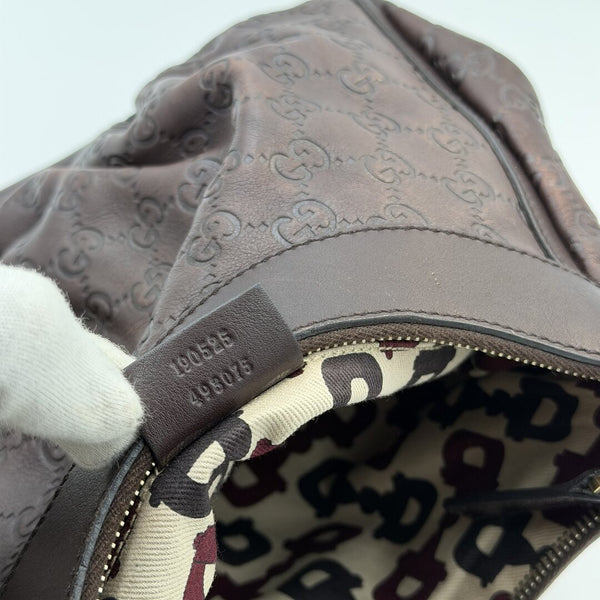 Gucci Guccissima Abbey Brown Shoulder Bag