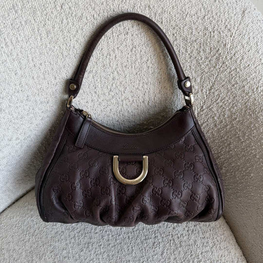 Gucci Guccissima Abbey Brown Shoulder Bag