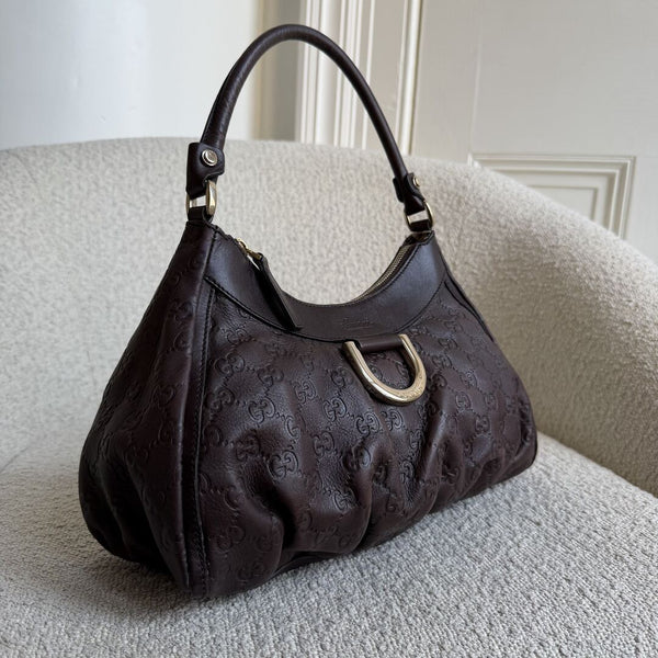 Gucci Guccissima Abbey Brown Shoulder Bag