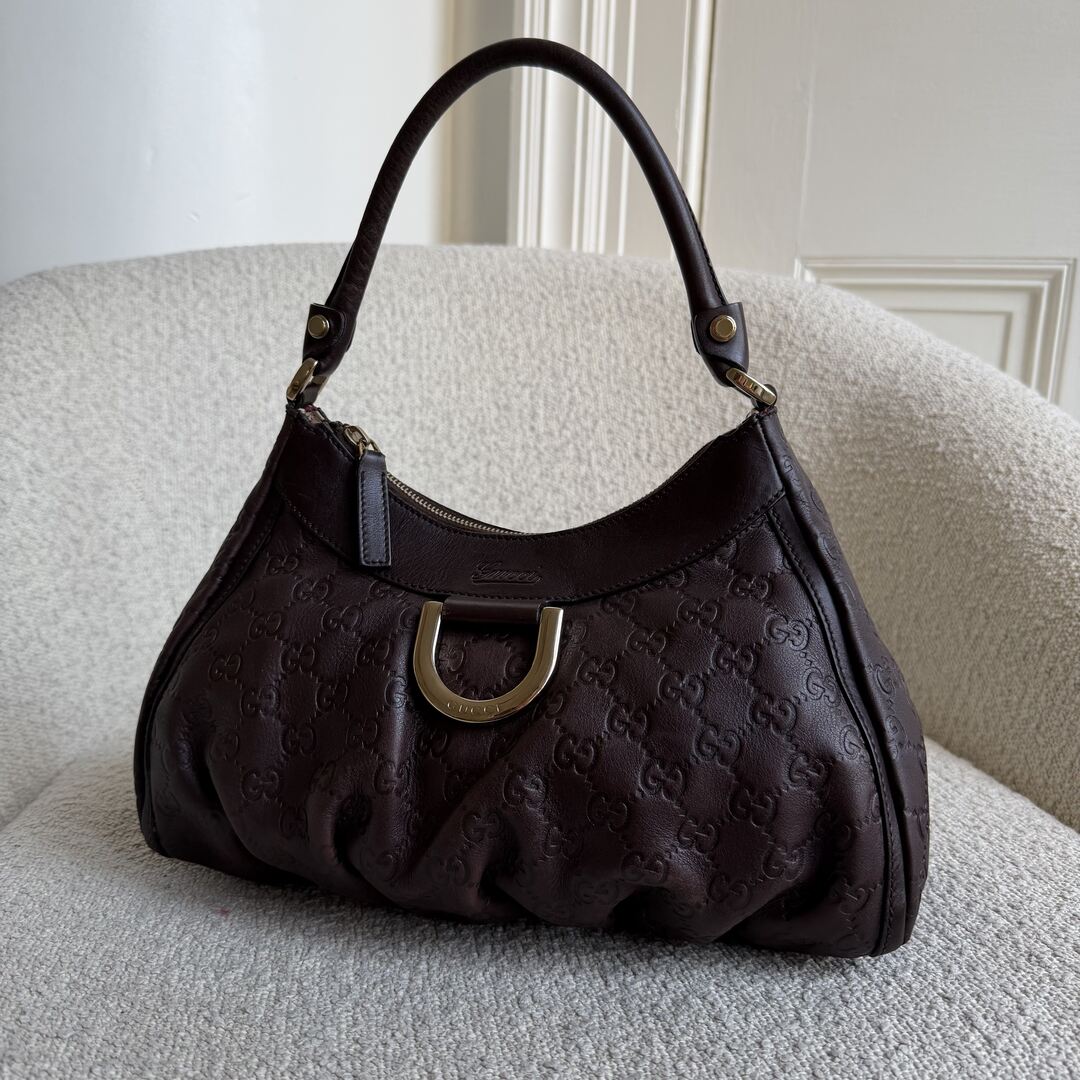 Gucci Guccissima Abbey Brown Shoulder Bag