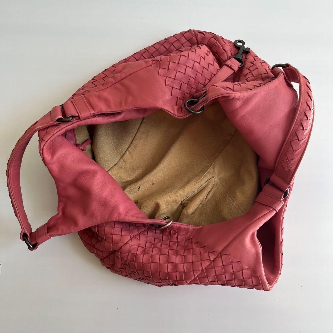 Bottega Veneta Intrecciato Pink Shoulder Bag