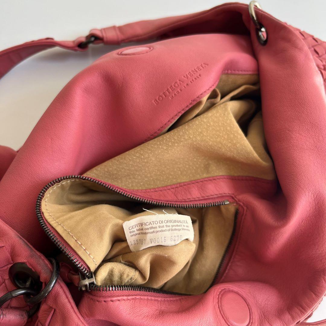 Bottega Veneta Intrecciato Pink Shoulder Bag