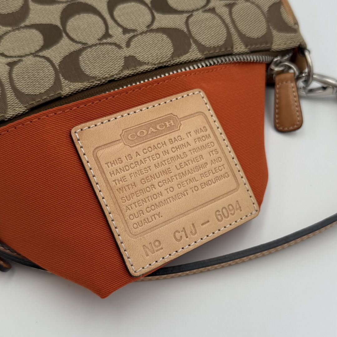 Coach Signature Demi Tan Shoulder Bag