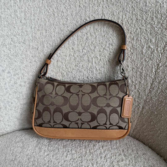 Coach Signature Demi Tan Shoulder Bag